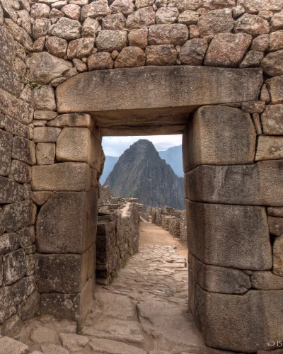Panoramic view of Machu Picchu citadel